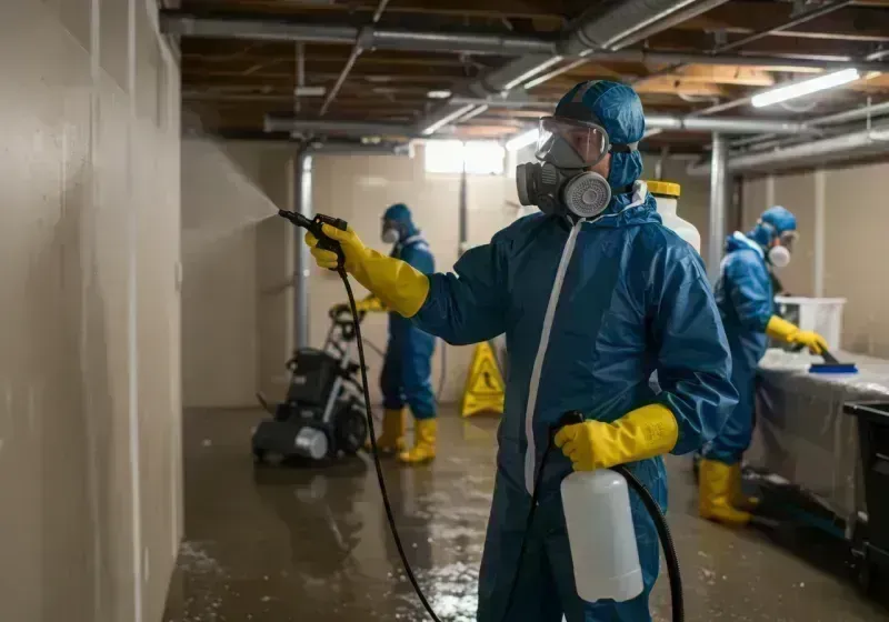 Basement Sanitization and Antimicrobial Treatment process in North Lawndale, IL