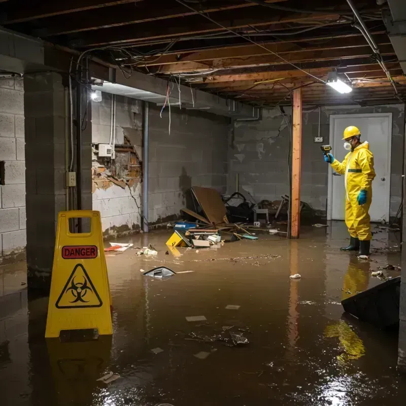 Flooded Basement Electrical Hazard in North Lawndale, IL Property